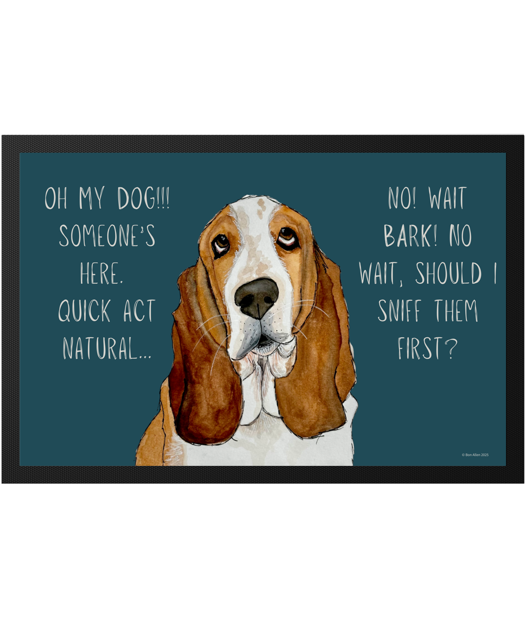 Basset Hound Door Mat – The Ultimate Welcome Committee!
