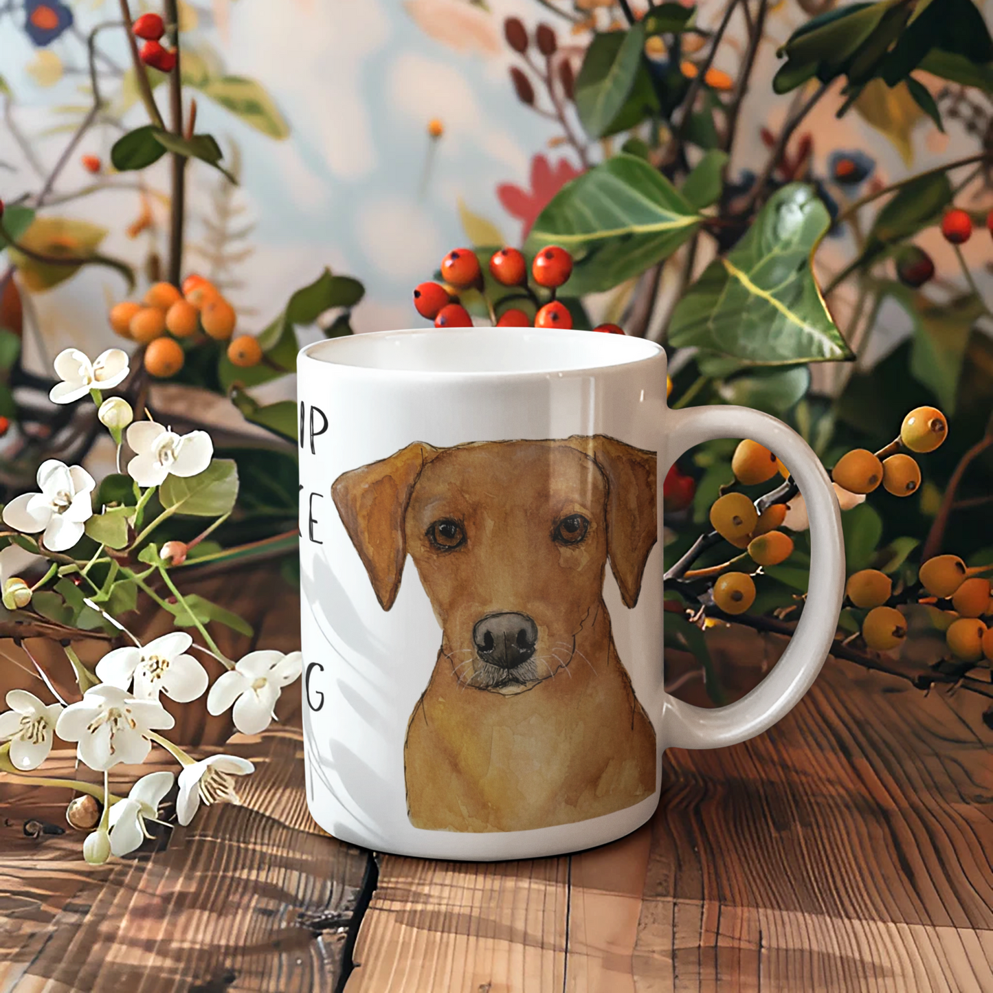 Labrador Mug – Powered by Caffeine & Crumbs