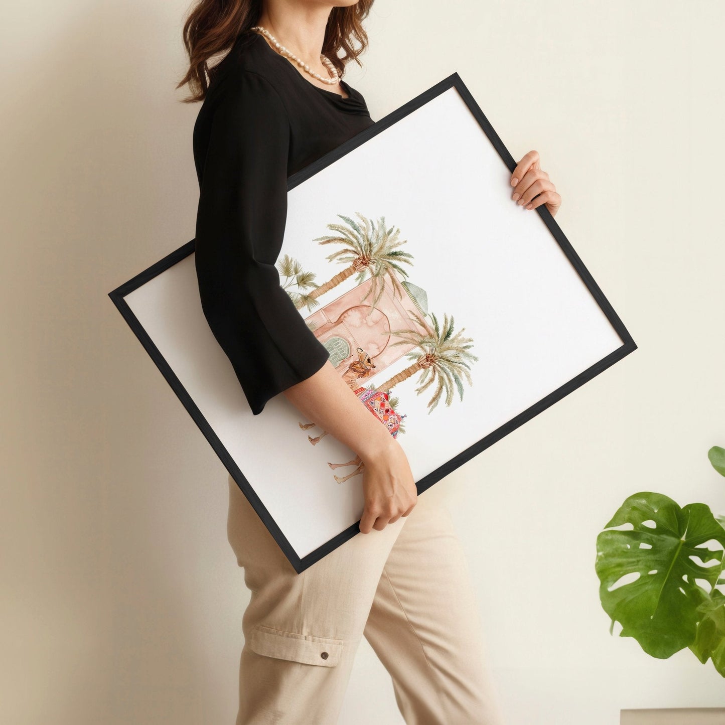 Modern Art Wall Decoration | Set of 3 Moroccan Inspired Wall art Prints