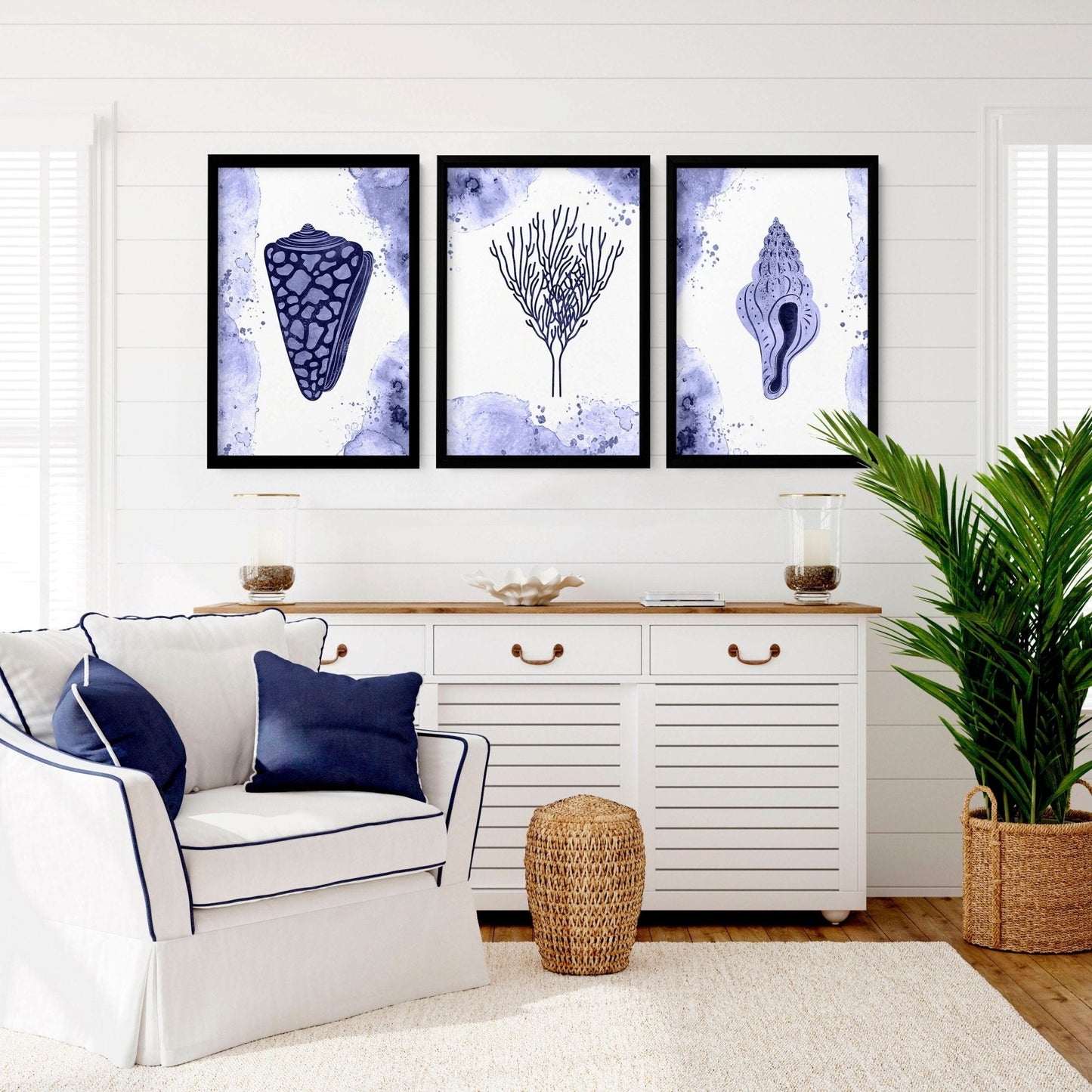 Pictures for living room walls | Set of 3 wall art prints