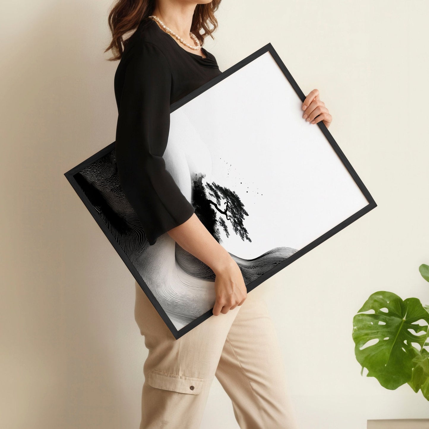 Modern Wall Art Living Room | Set of 3 Asian Inspired Wall art Prints