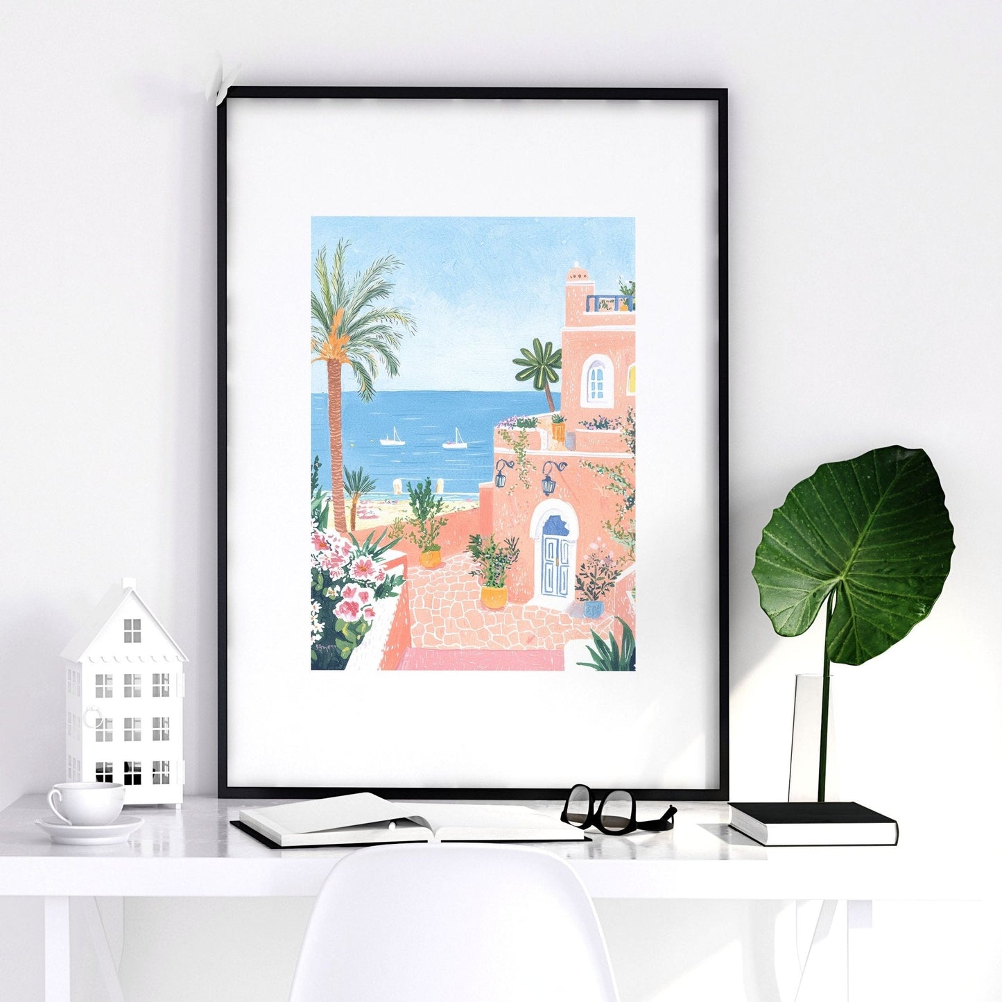 Modern Wall Decor Art | Set of 3 Beach Decor Wall art Prints