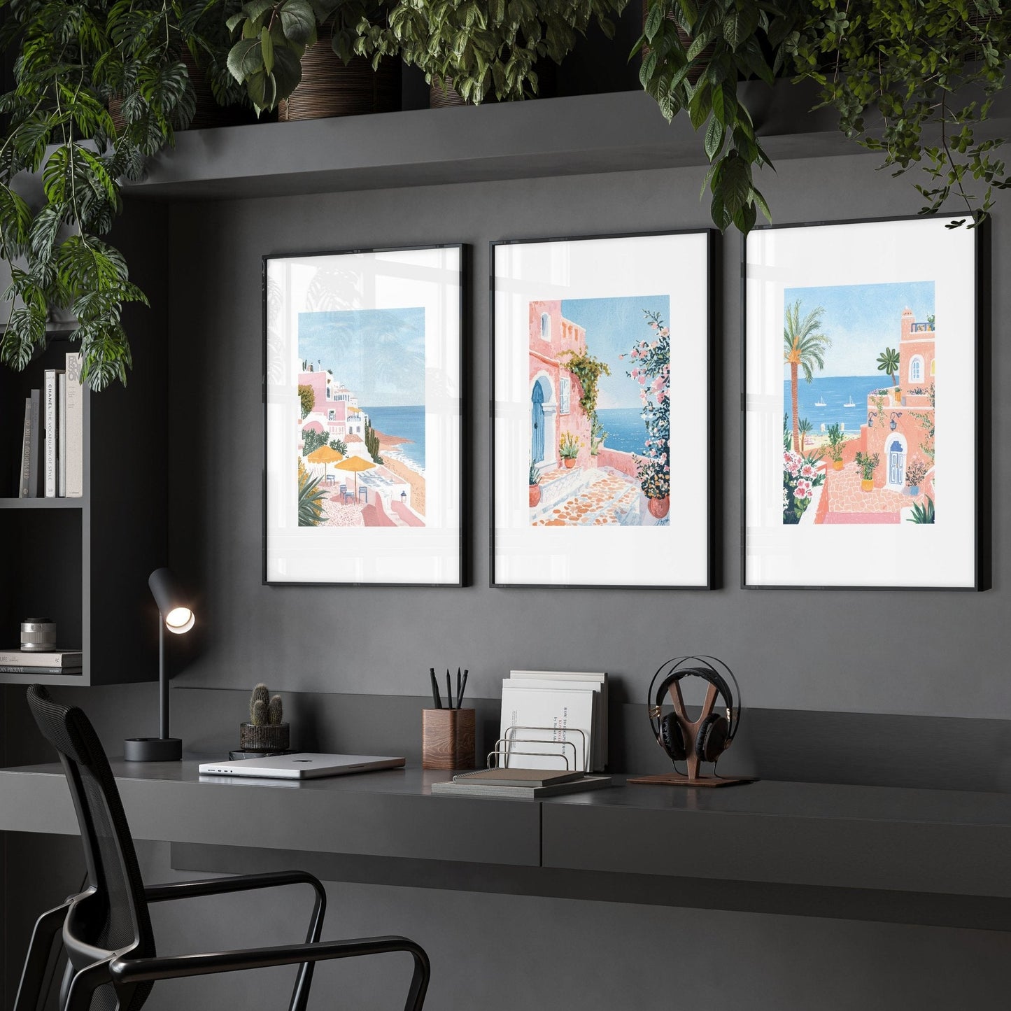 Modern Wall Decor Art | Set of 3 Beach Decor Wall art Prints