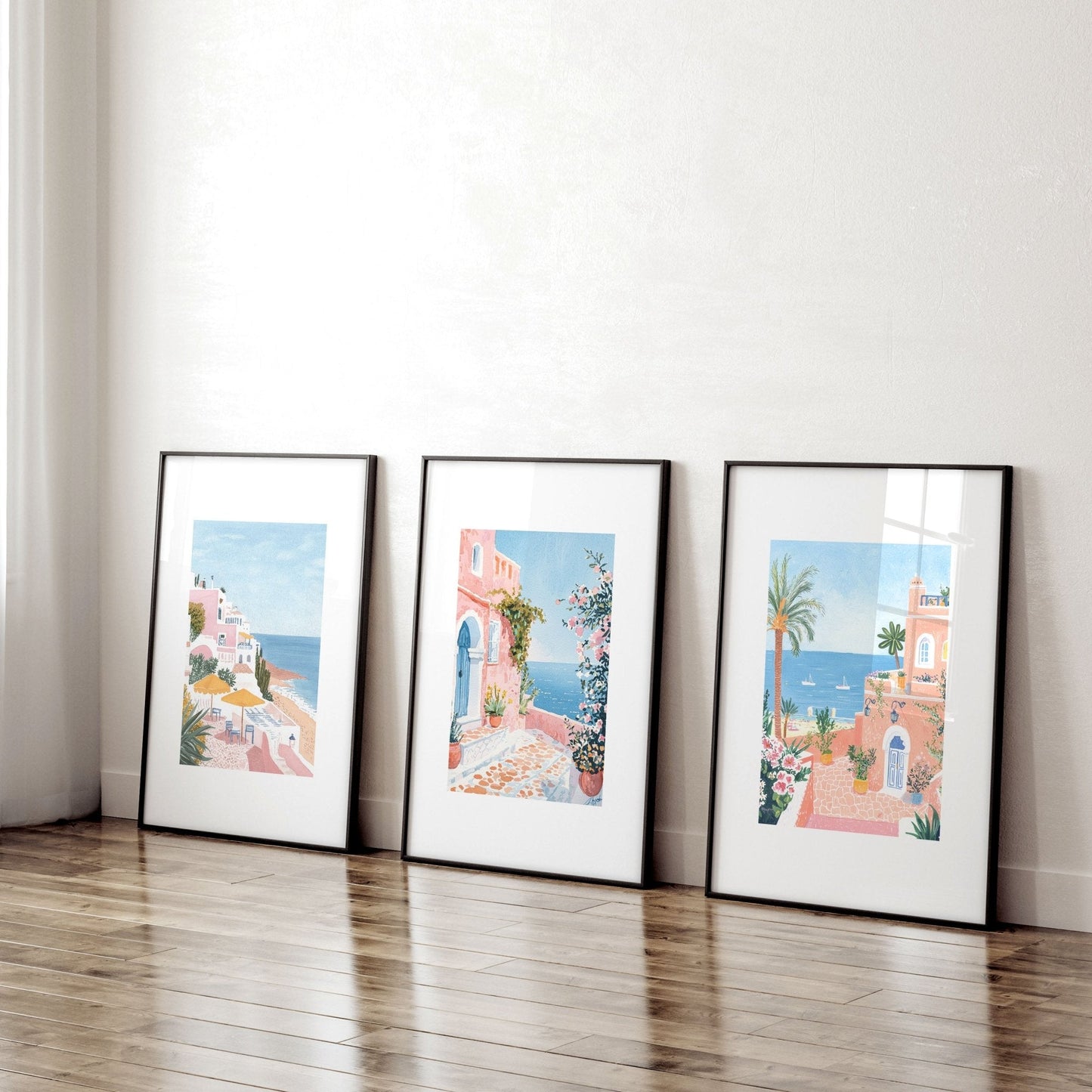 Modern Wall Decor Art | Set of 3 Beach Decor Wall art Prints