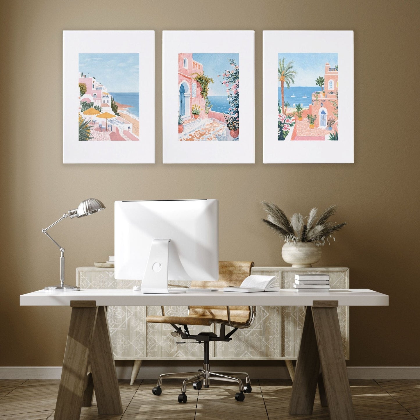 Modern Wall Decor Art | Set of 3 Beach Decor Wall art Prints