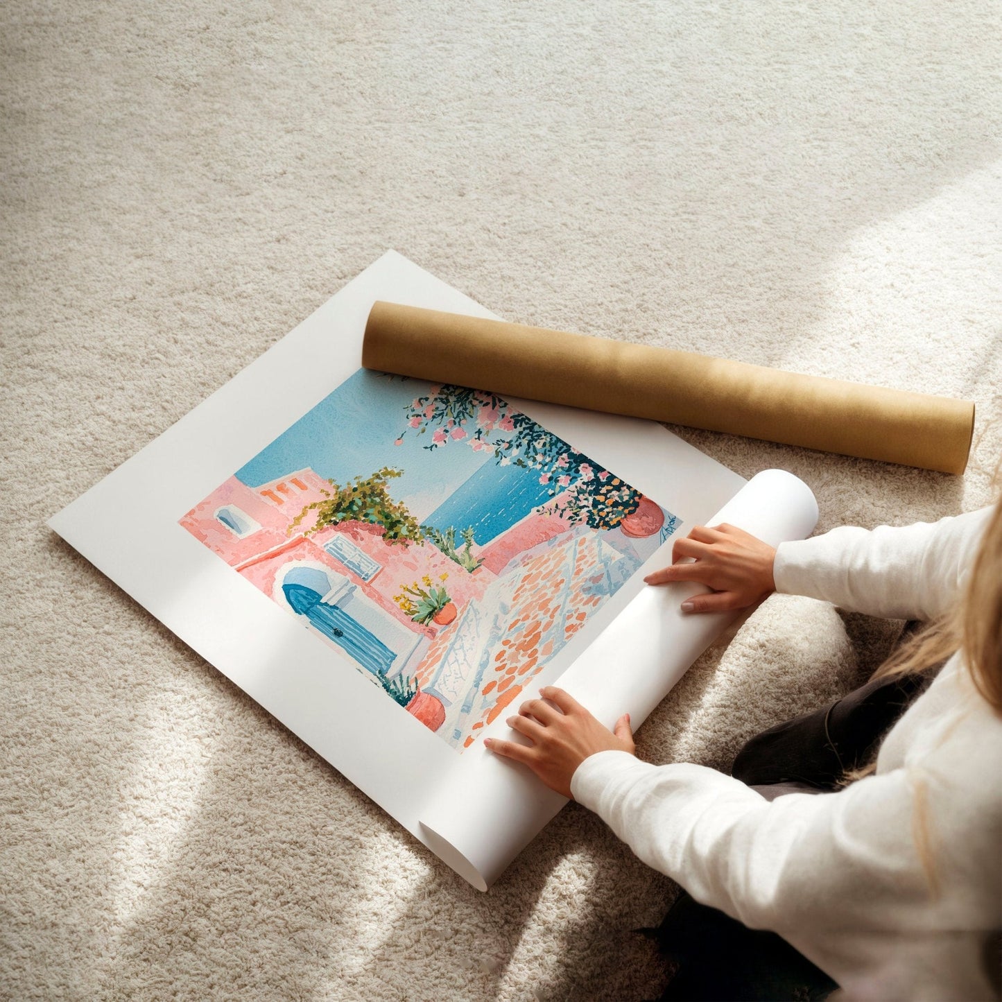 Modern Wall Decor Art | Set of 3 Beach Decor Wall art Prints