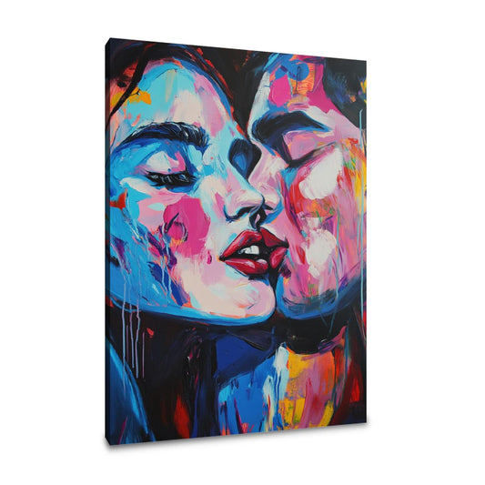 Pixel Kiss Canvas