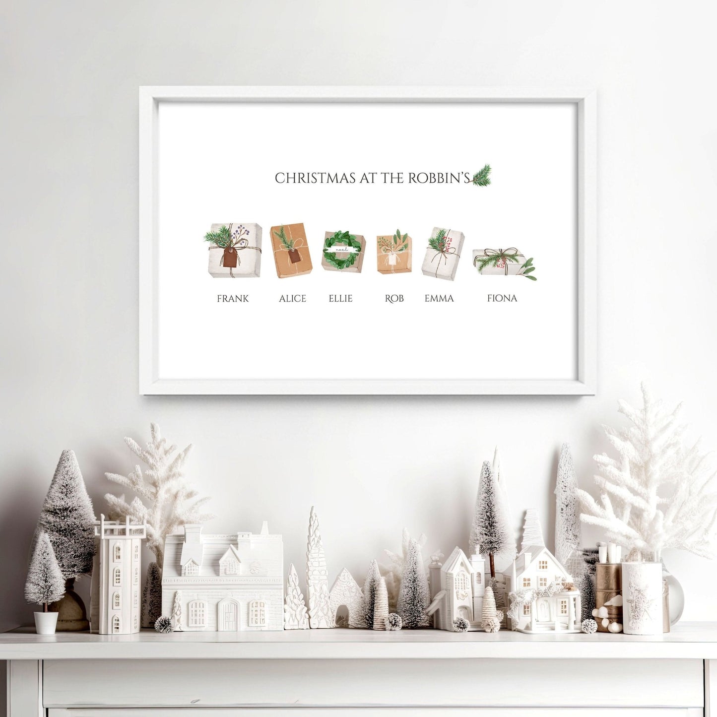 Mom and dad Christmas gifts | Custom Family wall art