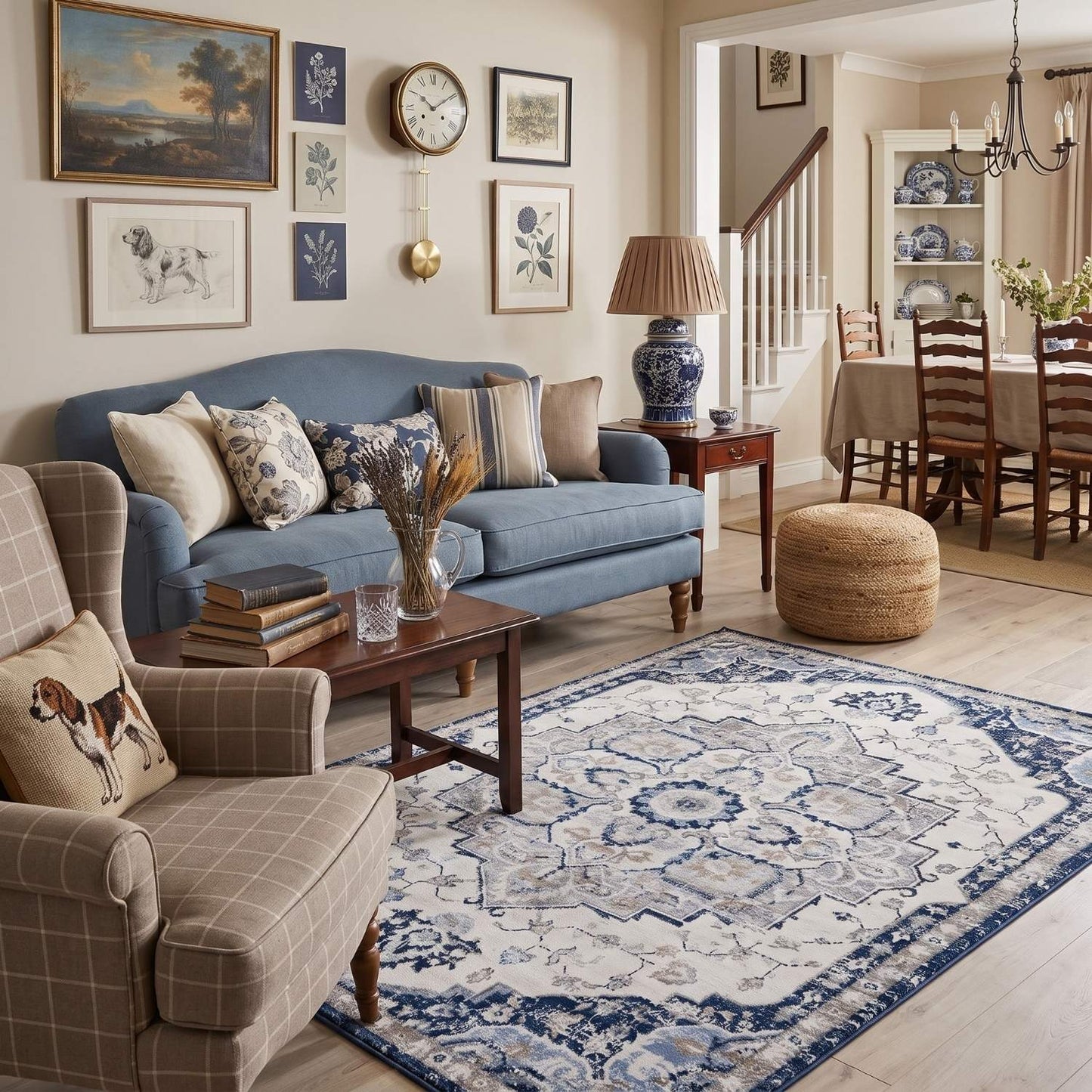 Montana Vintage Navy Rugs | 4000