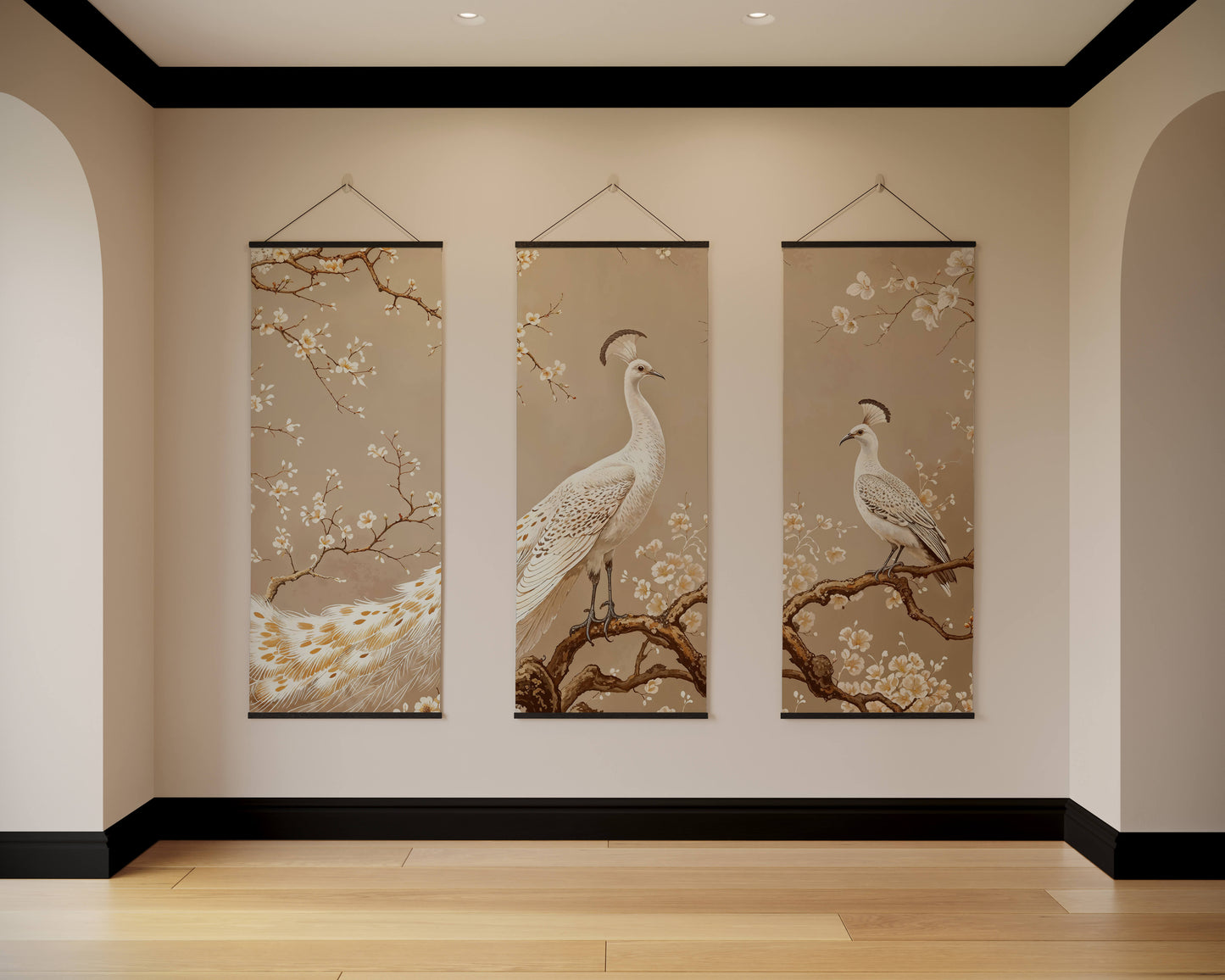 Peacock Chinoiserie Tapestry