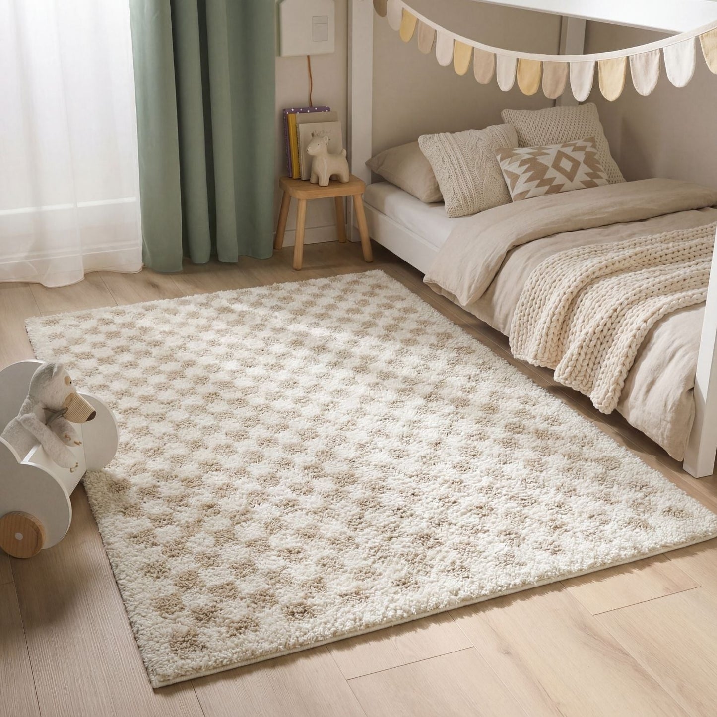 Moodi Shaggy Light Beige Nomari Rug