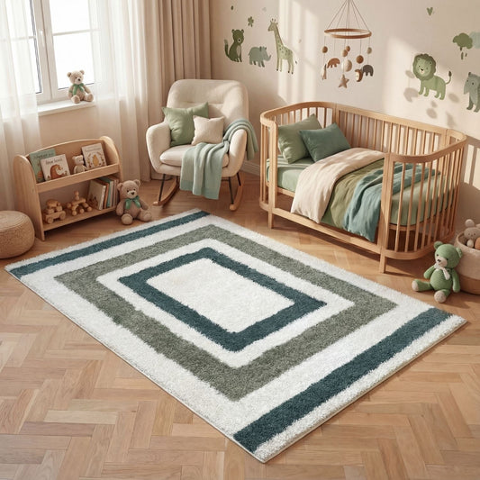 Moodi Shaggy Green Marina Rug