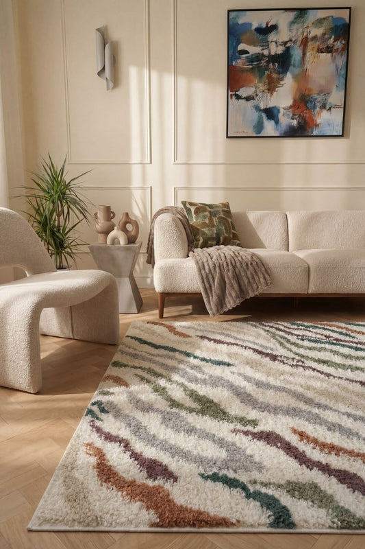 Moodi Shaggy Multicolour Tidecrest Rug