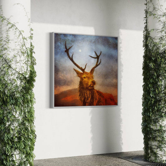 A Moonlit Stag | Statement Interior Wall Art from Scotland