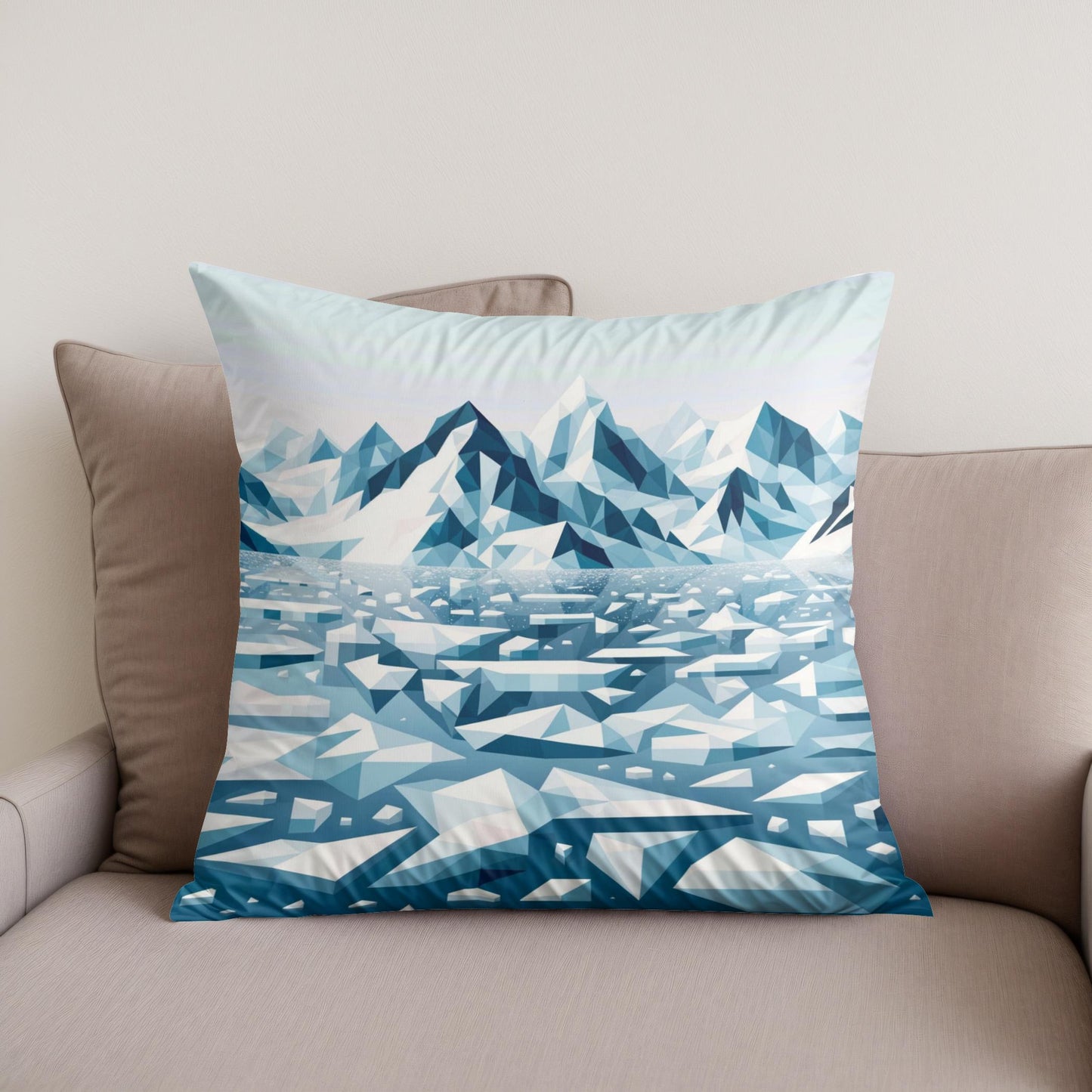 Frozen Arctic Cotton Cushion