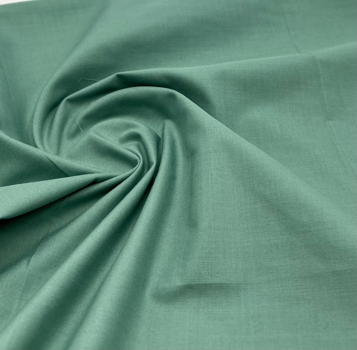 Moss Green Plain Polycotton 105 GSM 80/20 44 Inch Non Stretch