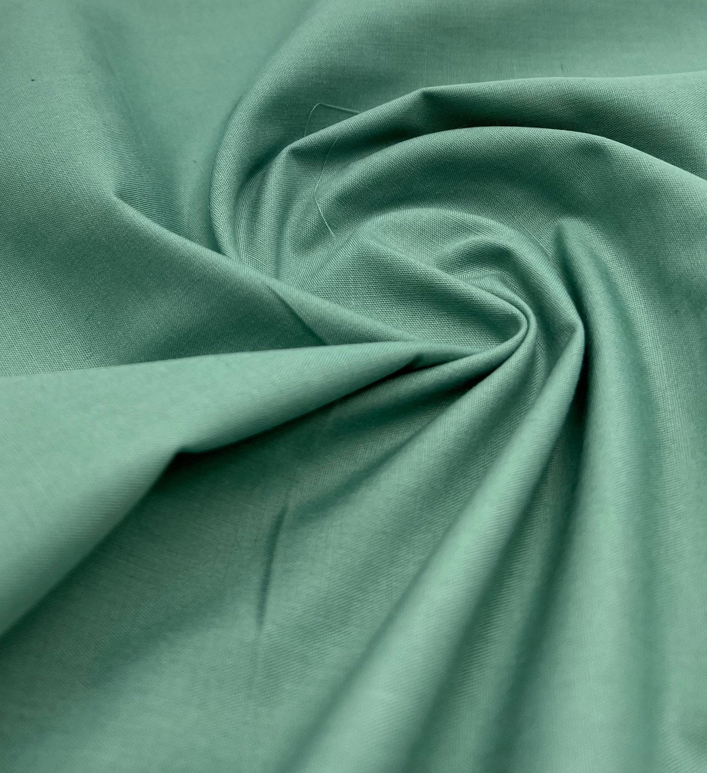 Moss Green Plain Polycotton 105 GSM 80/20 44 Inch Non Stretch