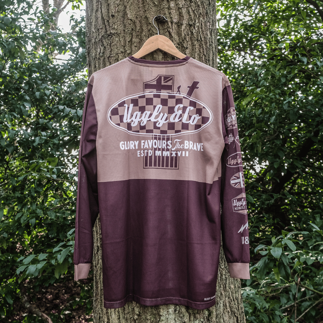 No.1 Brown Vintage Motocross Jersey