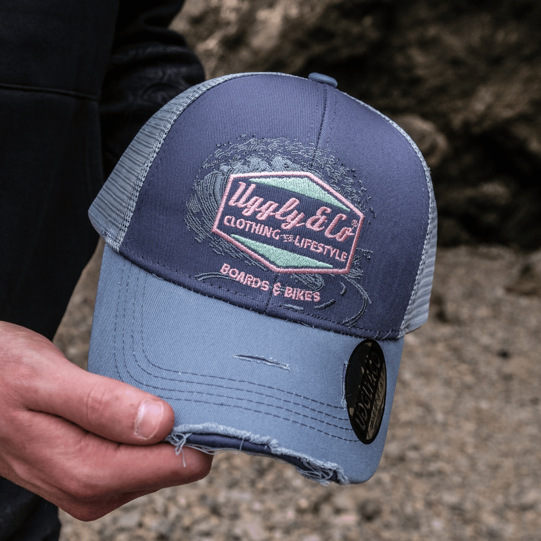 Purple Surf Diamond Trucker Hat