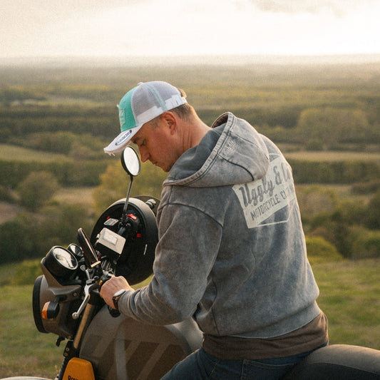 Turquoise & White Diamond Trucker Hat