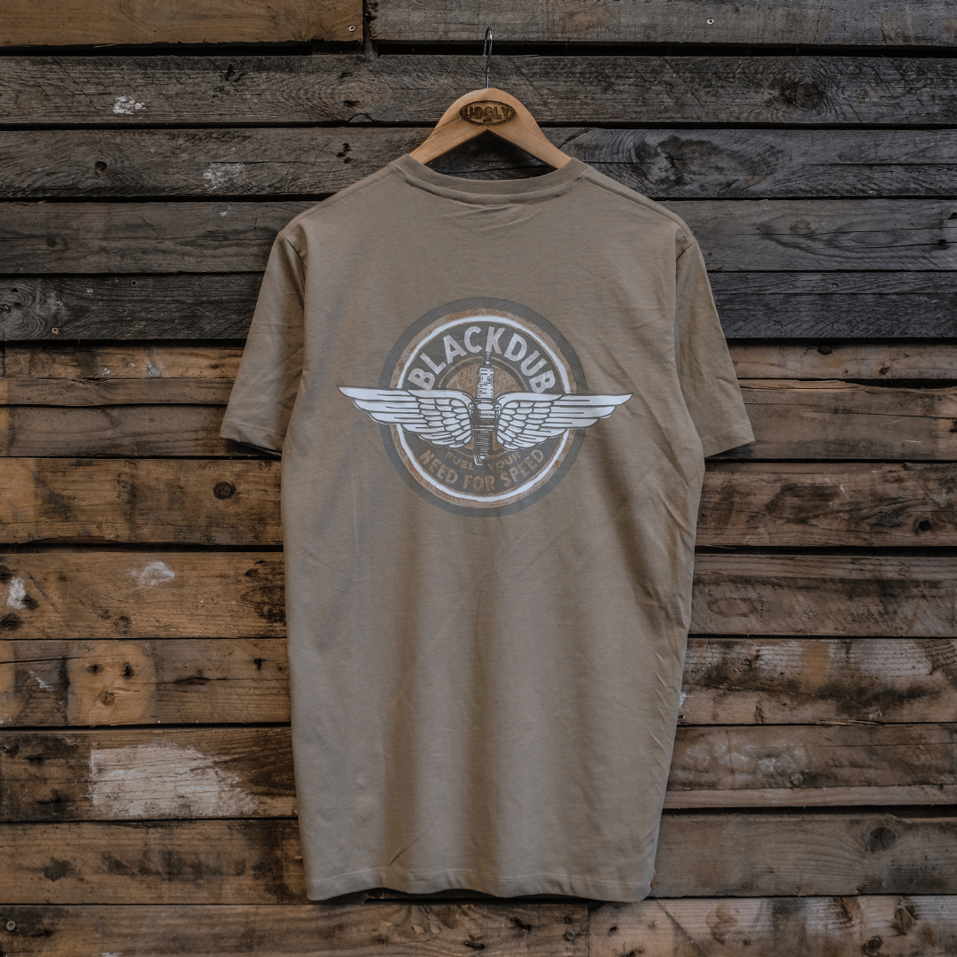 Beige Circle Wings Tee