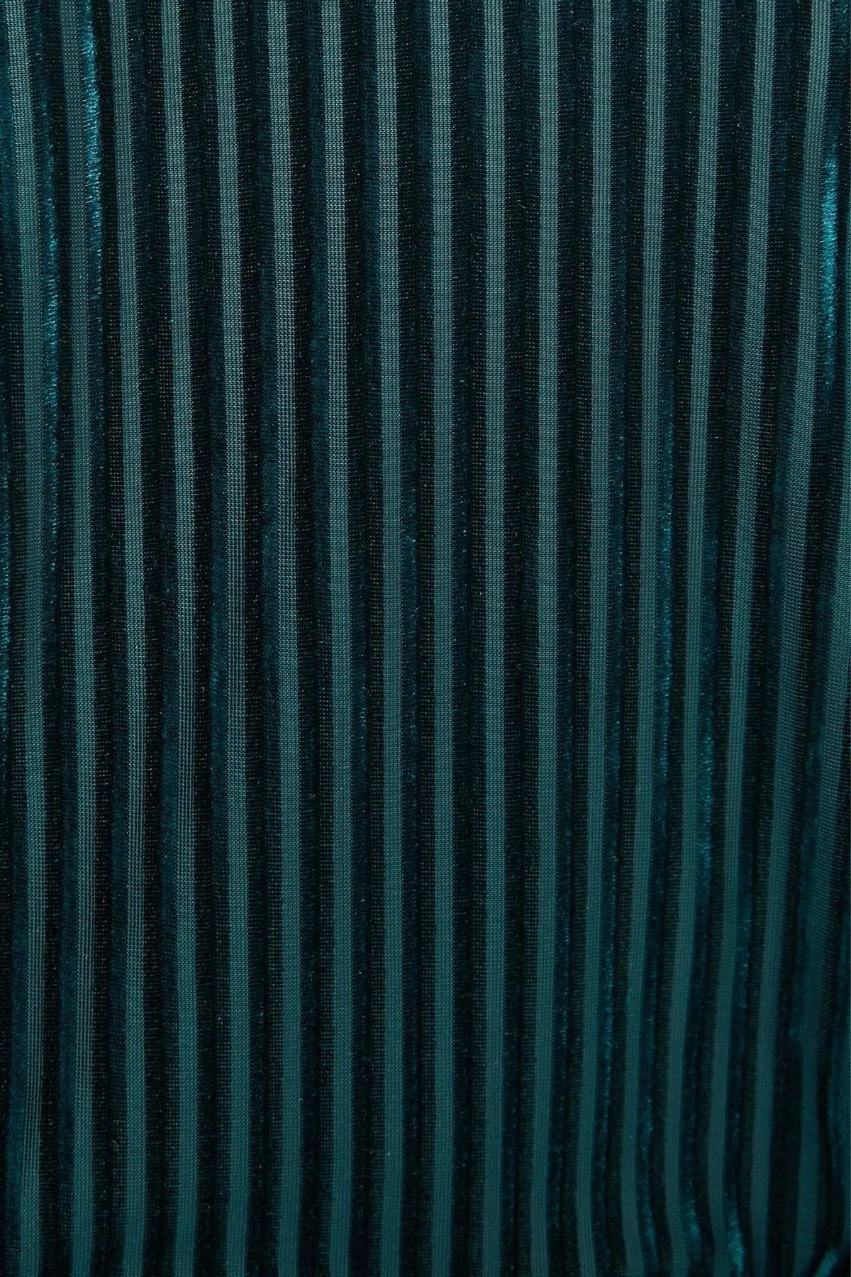 Louche Mouna Velvet Stripe Midi Dress