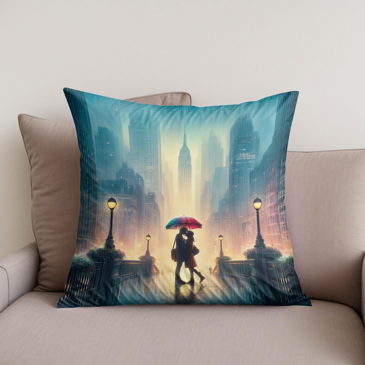 Spring Rain Romance Cotton Cushion