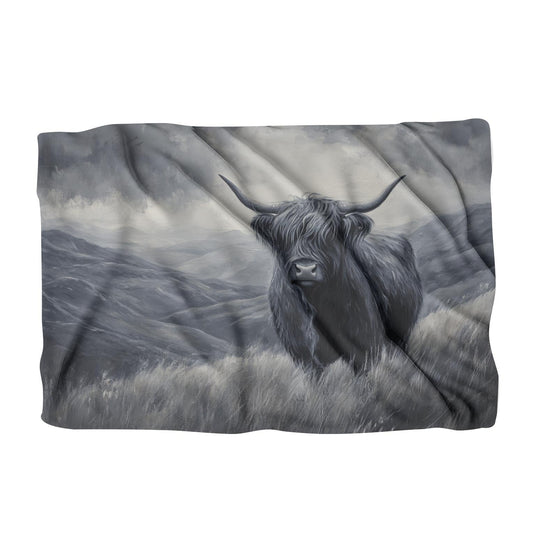 Monochrome Highland Majesty Blanket
