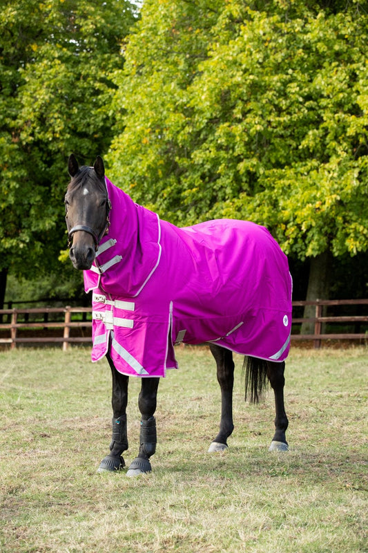 0g Detachable Neck Turnout Rug - Mulberry