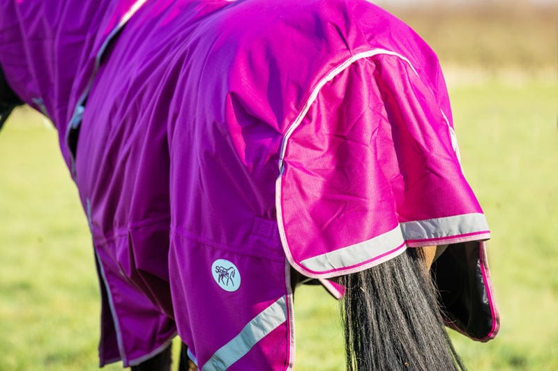 0g Detachable Neck Turnout Rug - Mulberry