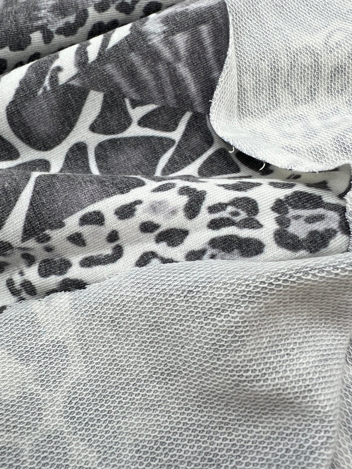 Multi Animal French Terry Loopback Fabric