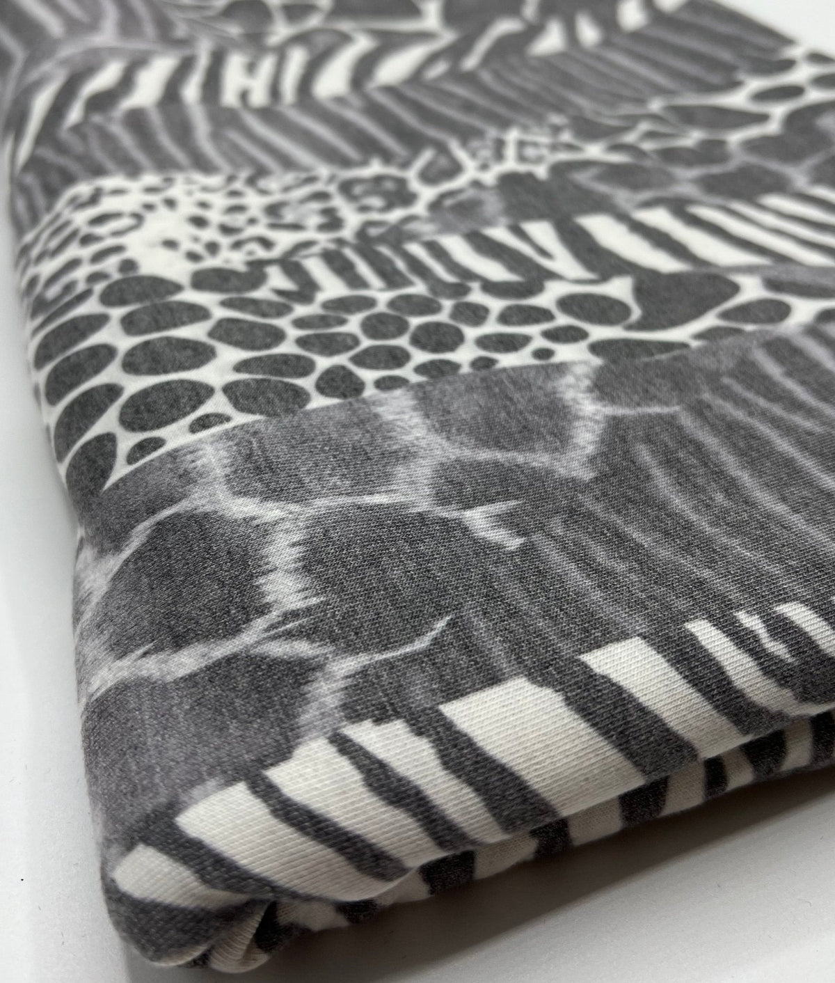 Multi Animal French Terry Loopback Fabric