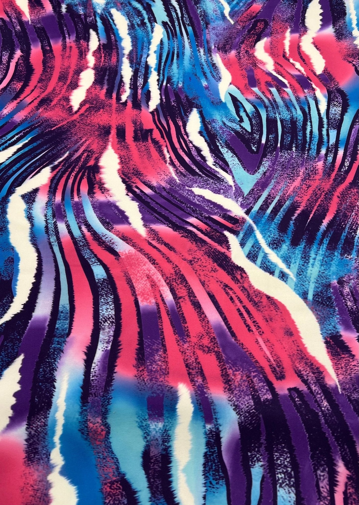 Multi Animal Plain Scuba Fabric