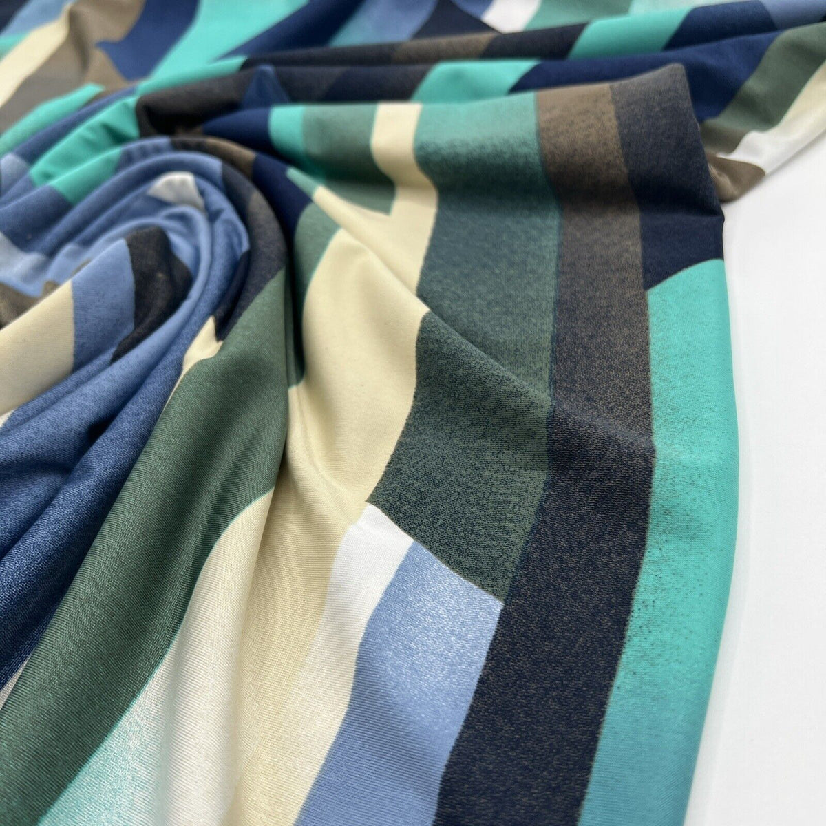 Multi Block Soft Touch Stretch Fabric