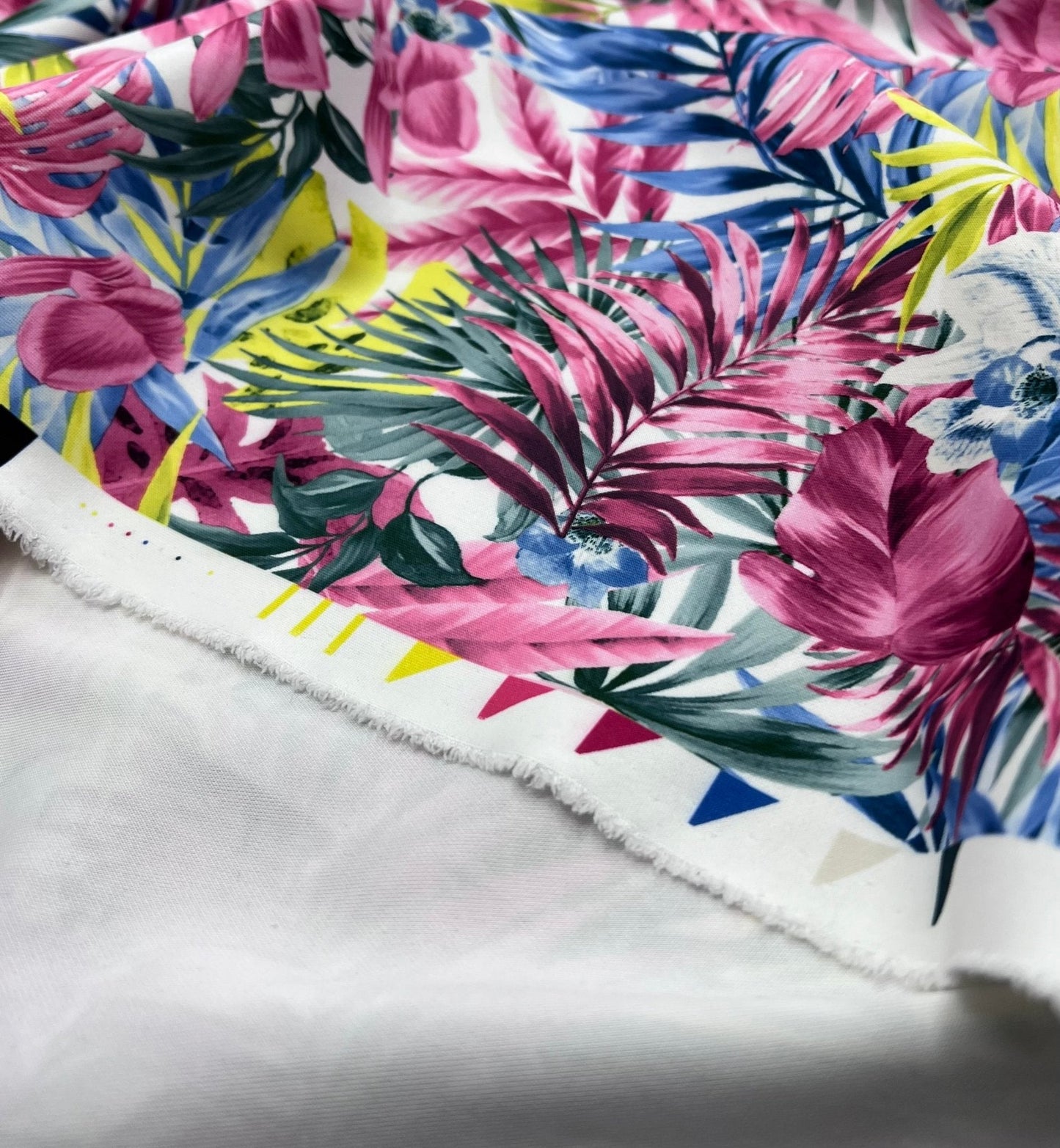 Multi Floral Plain Scuba Stretch 4 Way Stretch Jersey Fabric