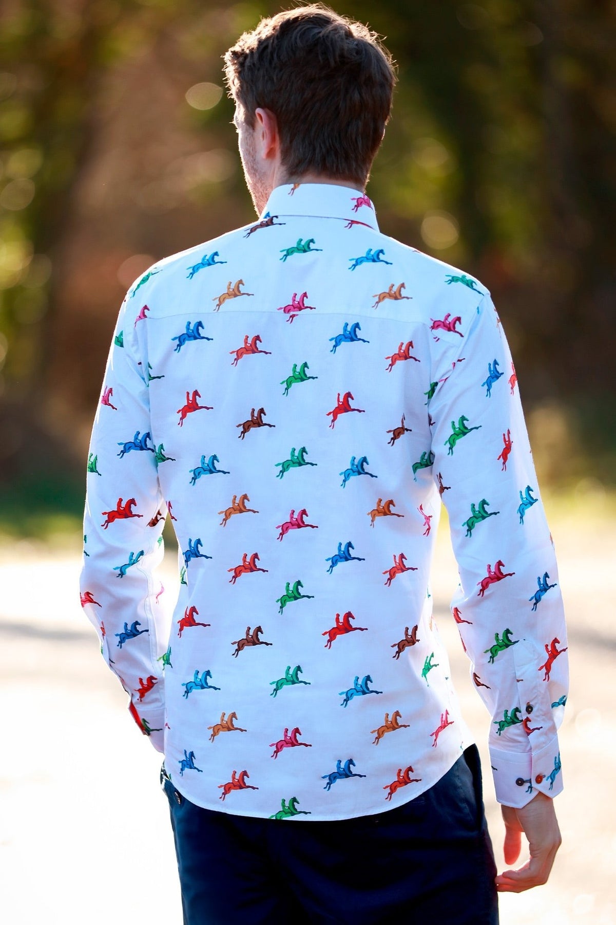 Multi Horse Rider Print Shirt
