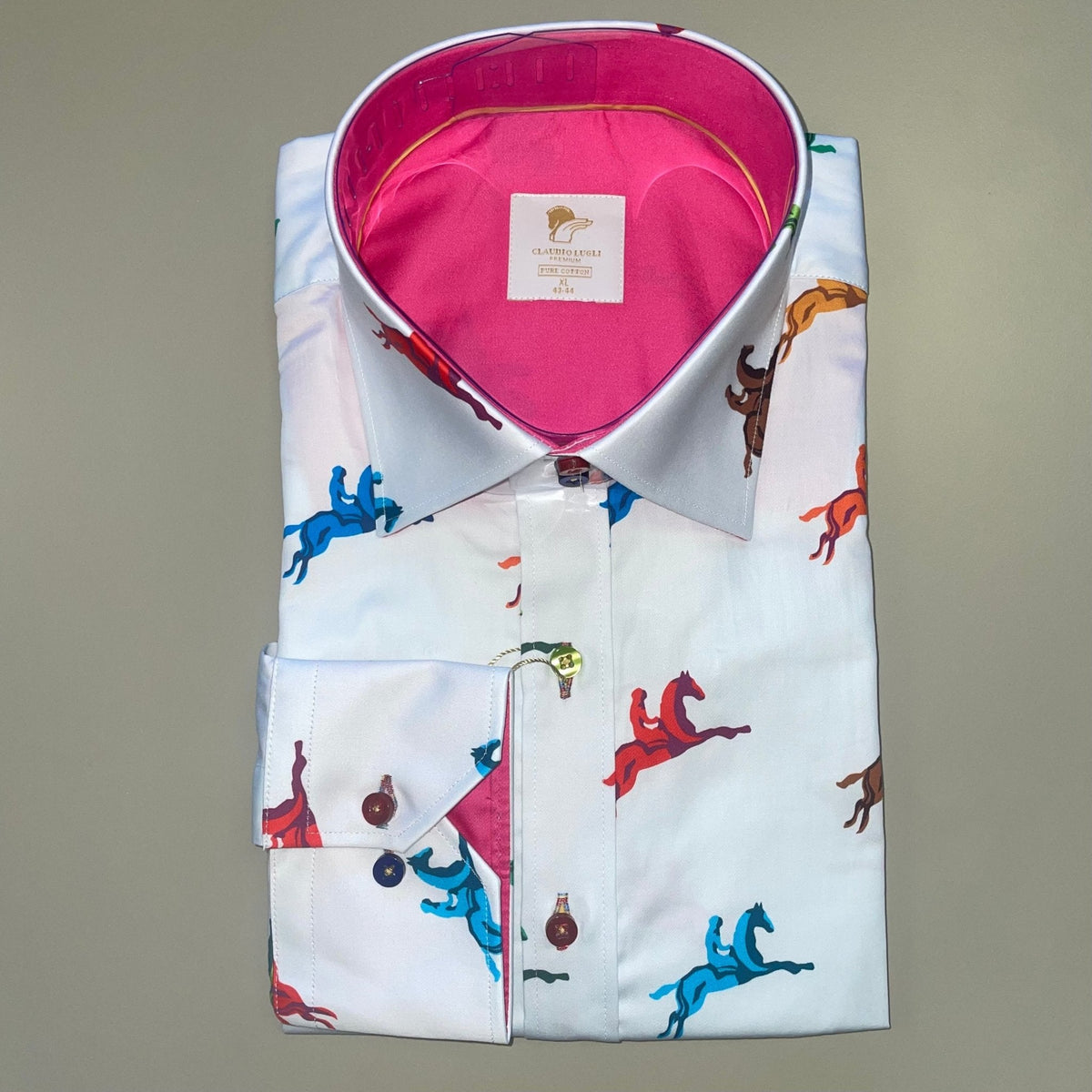 Multi Horse Rider Print Shirt