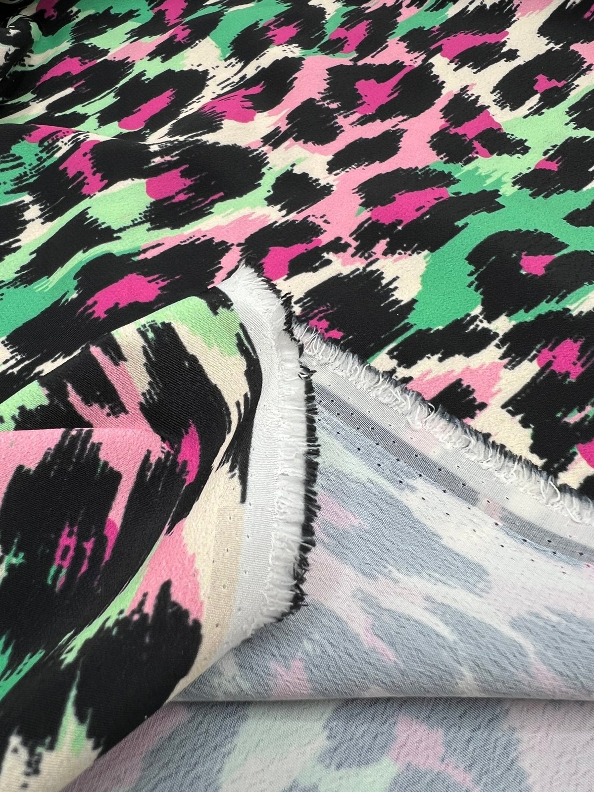 Multi Leoapard Non Stretch Woven Dress Craft Fabric