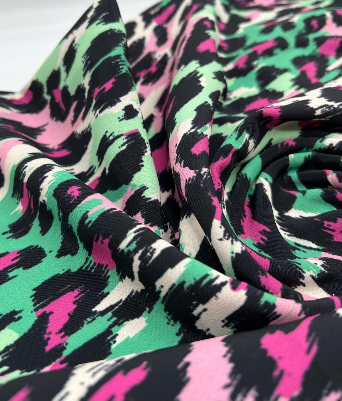 Multi Leoapard Non Stretch Woven Dress Craft Fabric