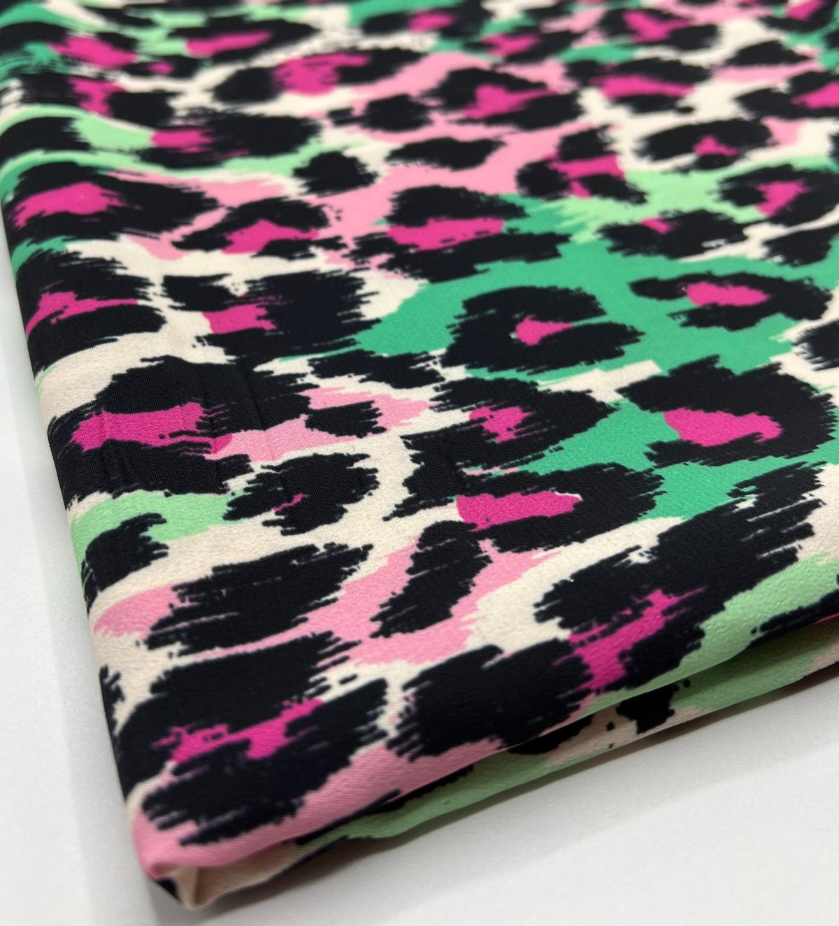 Multi Leoapard Non Stretch Woven Dress Craft Fabric