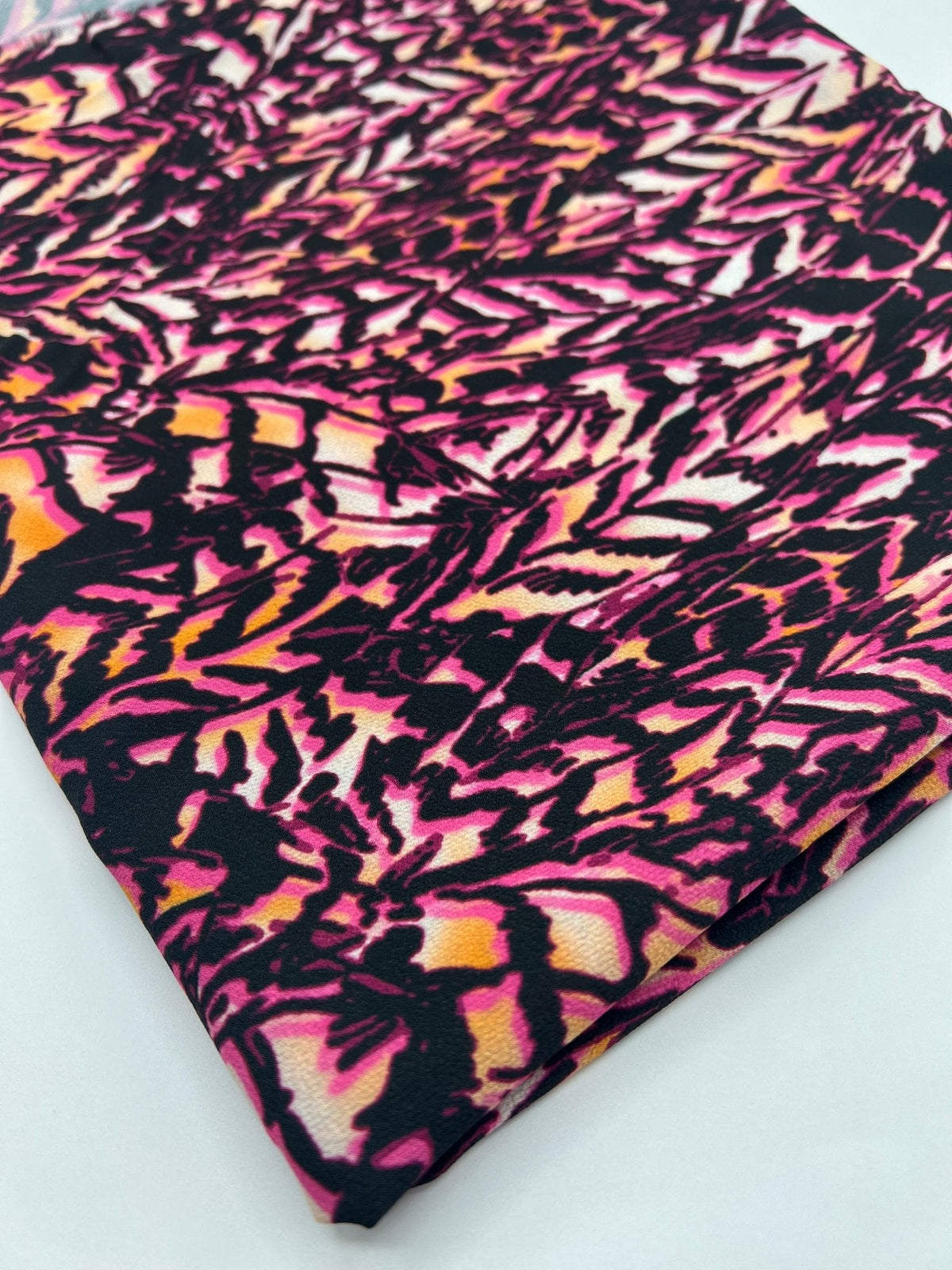 Multi Print Lightweight Bubble Crepe Fabric