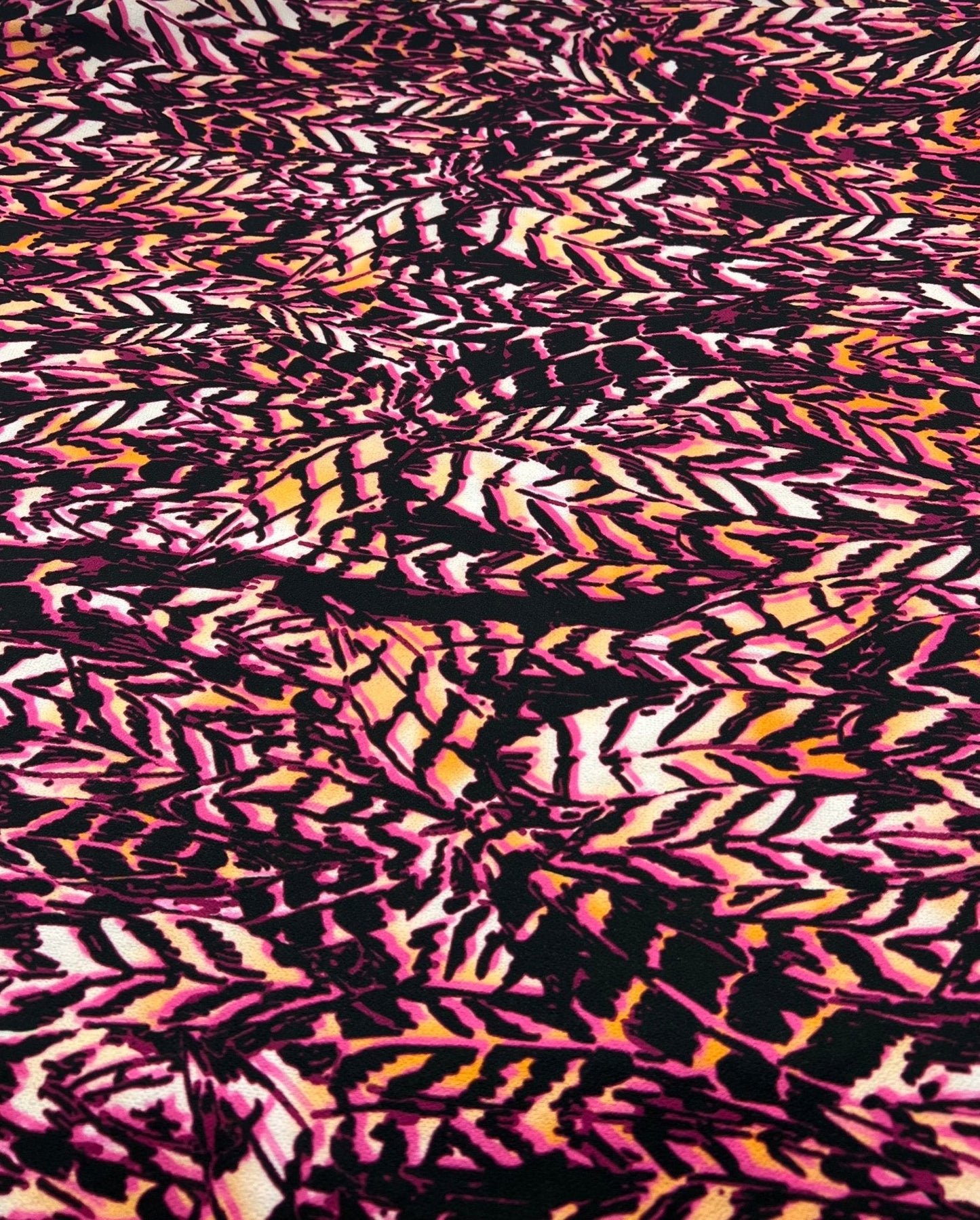 Multi Print Lightweight Bubble Crepe Fabric