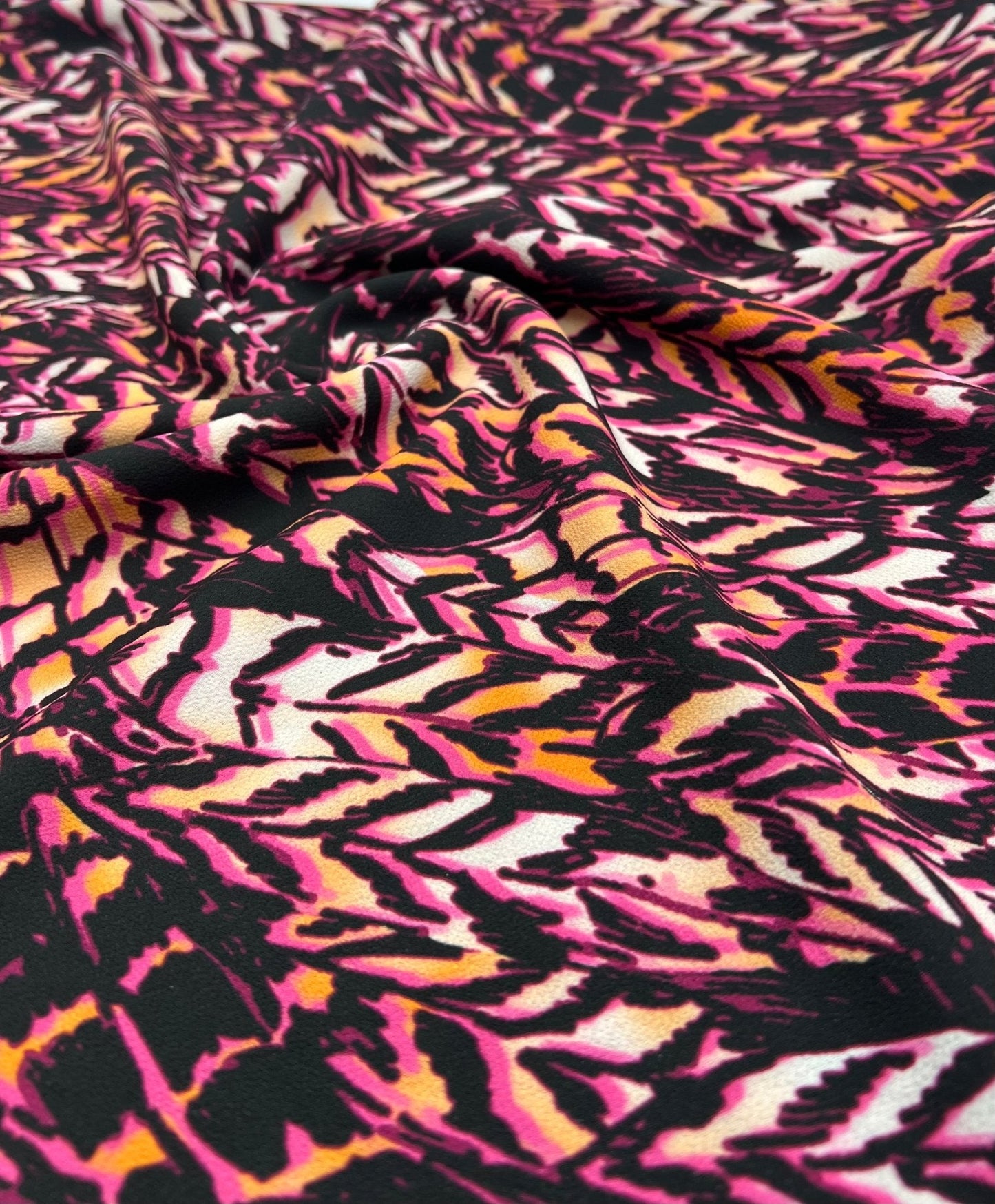 Multi Print Lightweight Bubble Crepe Fabric