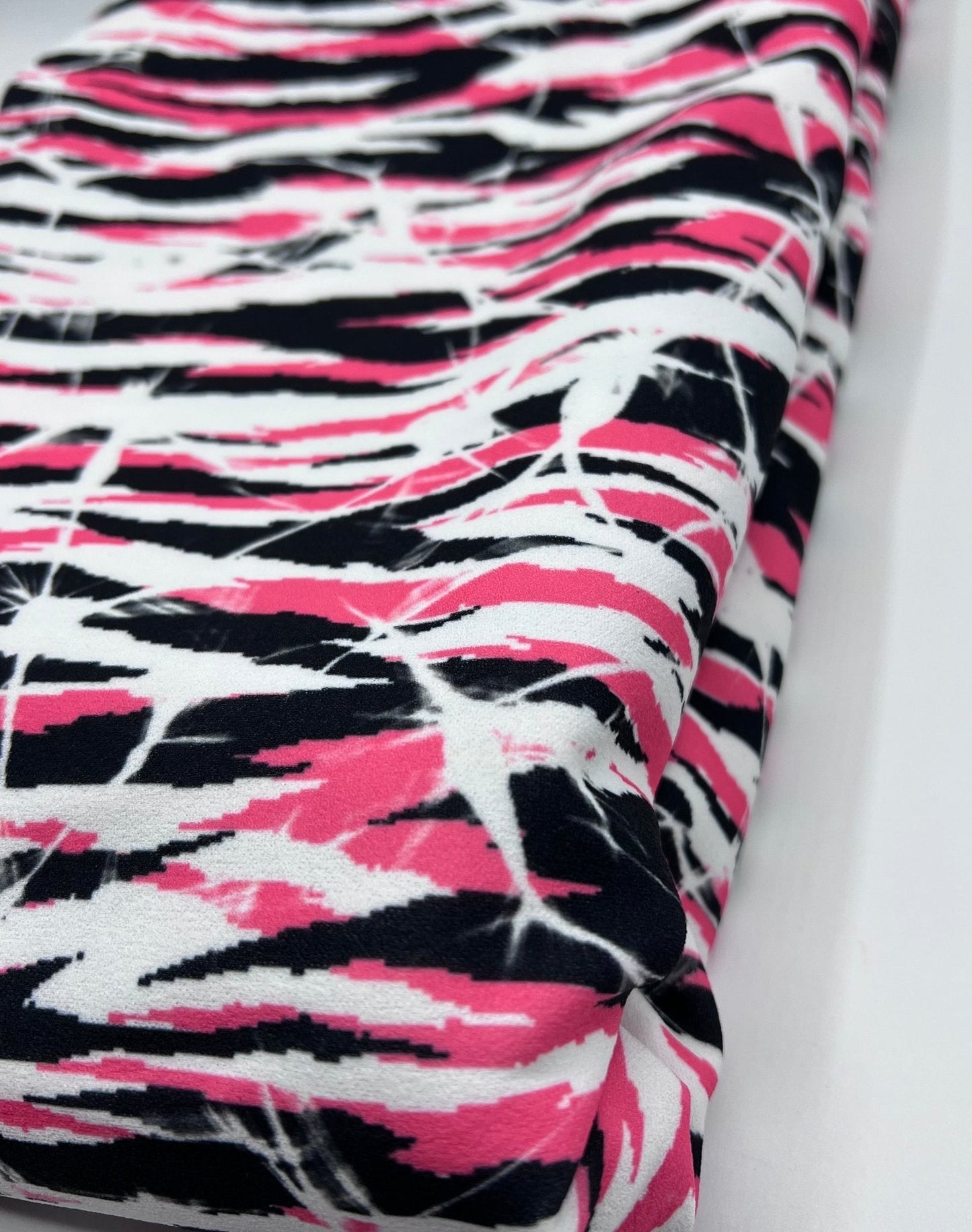 Multi Tie Dye Printed Scuba Crepe Jersey Fabric 4 Way Stretch