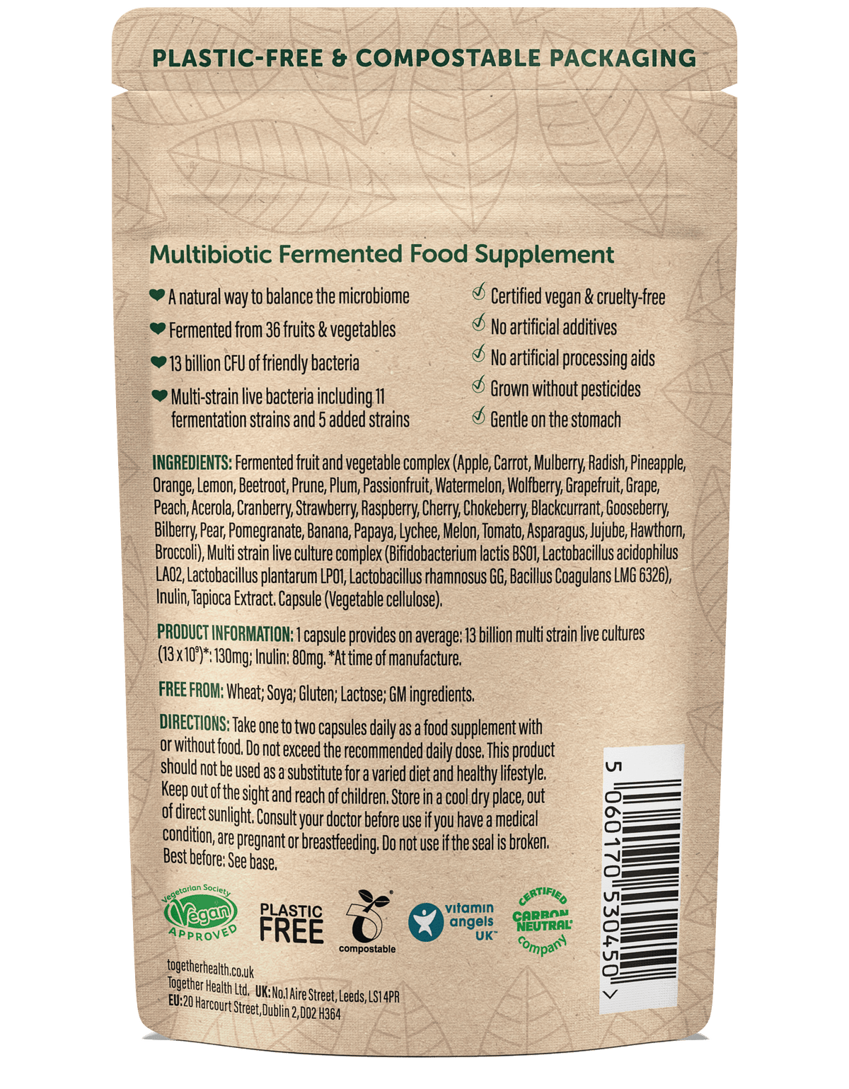 Multibiotic – Probiotic Supplement – Vegan