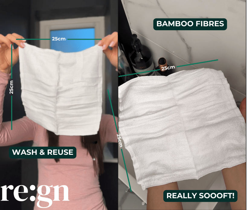 Organic Bamboo Face Cloths - 6 Pack