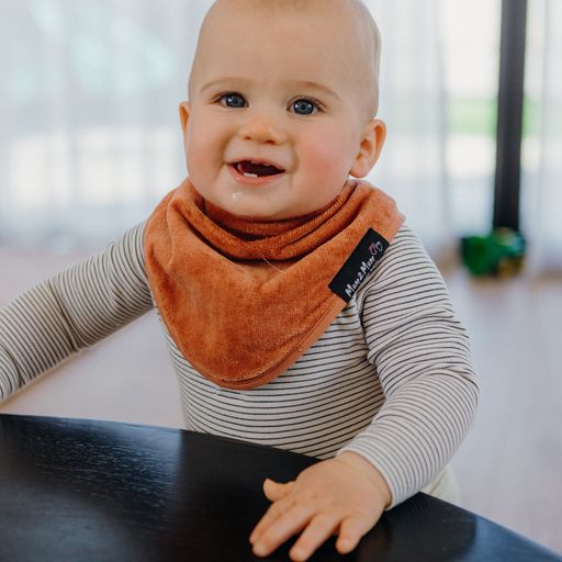 Mum 2 Mum Bandana Style Wonder Bib - Rust Orange