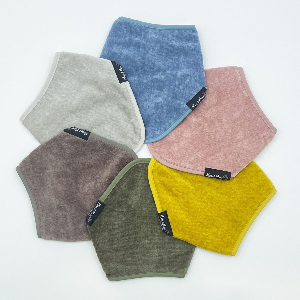 Mum 2 Mum Bandana Style Wonder Bib - Denim Blue