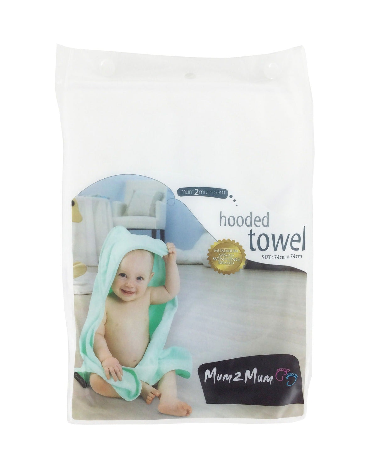 Mum 2 Mum Hooded Towel - Six Colours