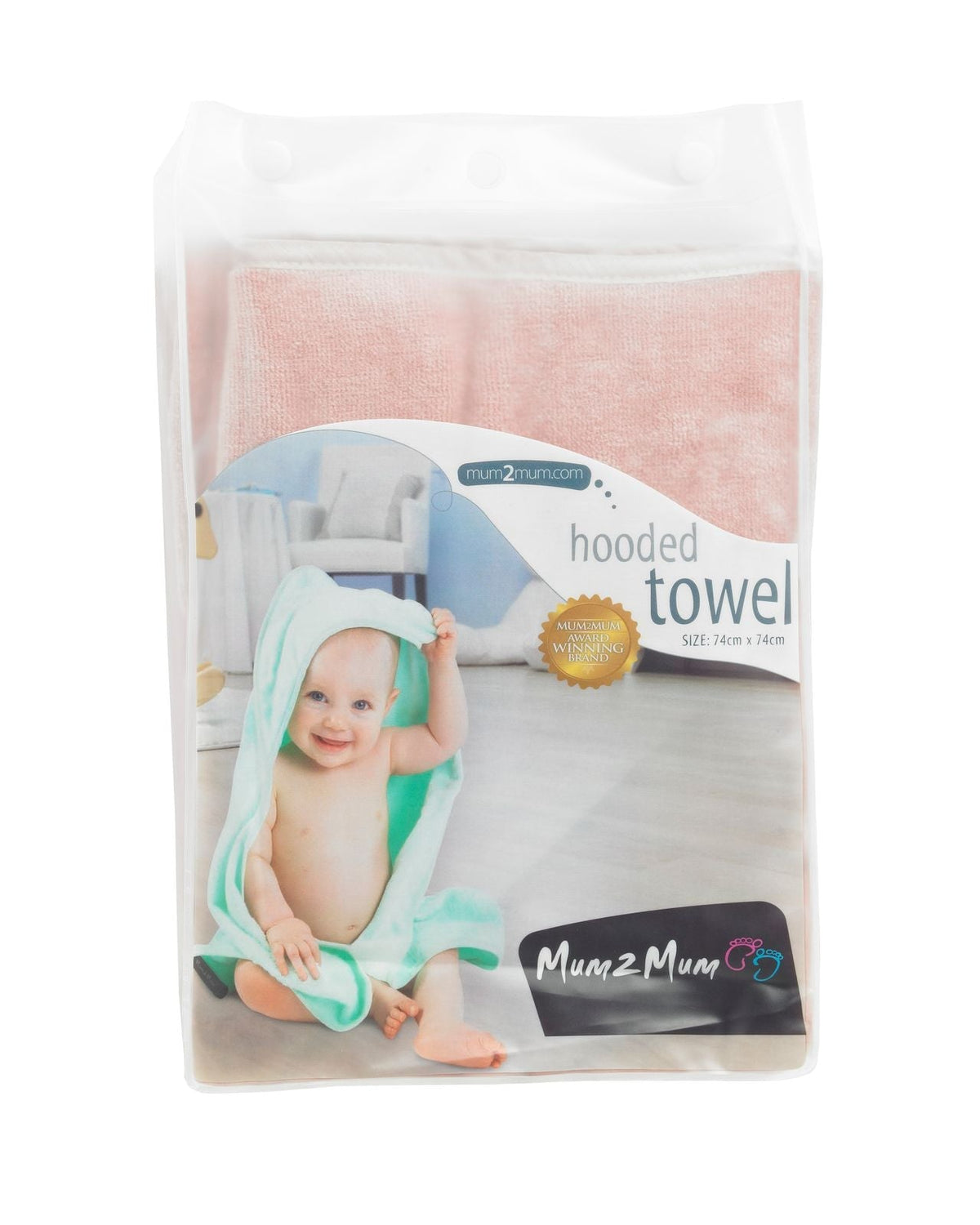 Mum 2 Mum Hooded Towel - Six Colours
